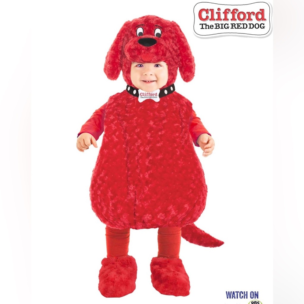 Size 4-6 child’s Clifford the big Red Dog Halloween costume.  SHELL ONLY!